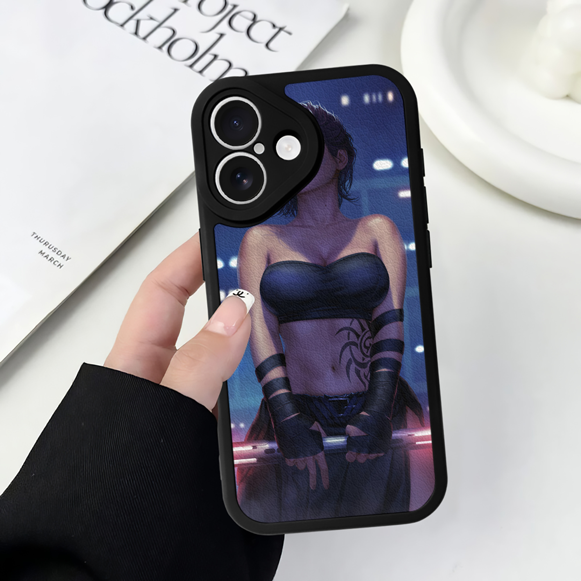 （画像用） スター・ウォーズ Star Wars 【iPhone 16シリーズ対応】シリコンスマホケース（レザー調） 材質：シリコン
